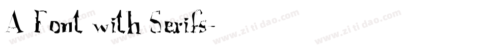 A Font with Serifs字体转换